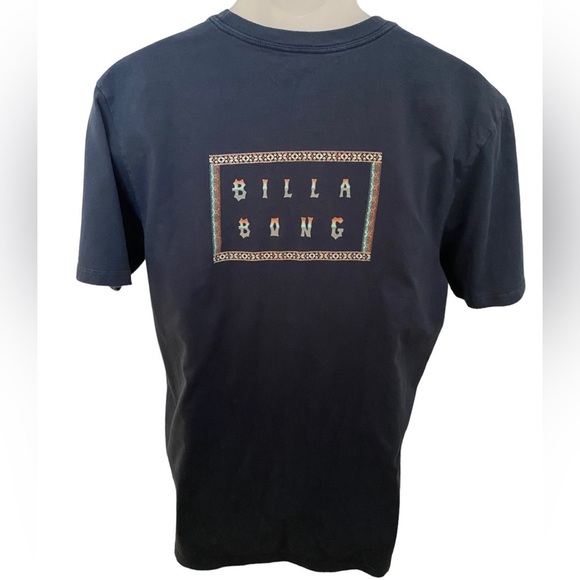 BILLABONG Surf Navy Blue Tee Shirt Men XL Tailored Fit - Picture 1 of 6